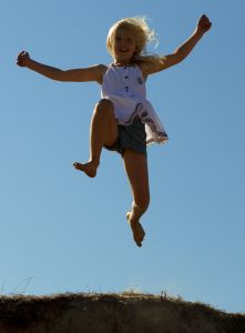 jumping girl