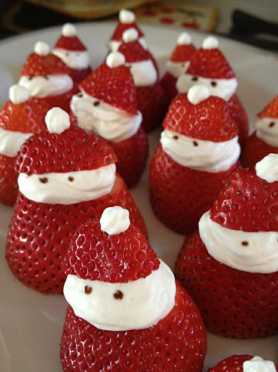 santa strawberries