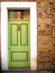 lime door