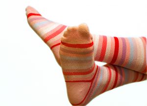 stripey socks