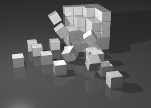 falling cubes