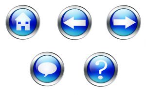 blue web buttons